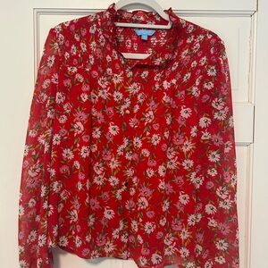 Draper James Red Floral Dress